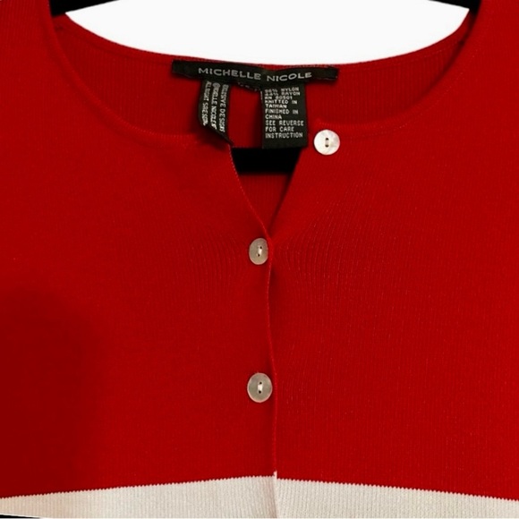 MICHELLE NICOLE Sweater Button-down Size XL - Picture 10 of 13